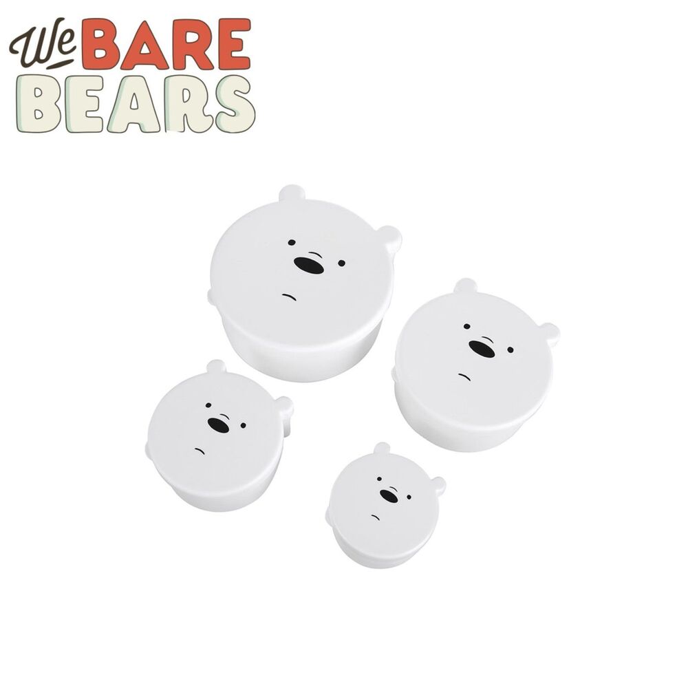 Cartoon Network We Bare Bears Set of 4 Food Container
